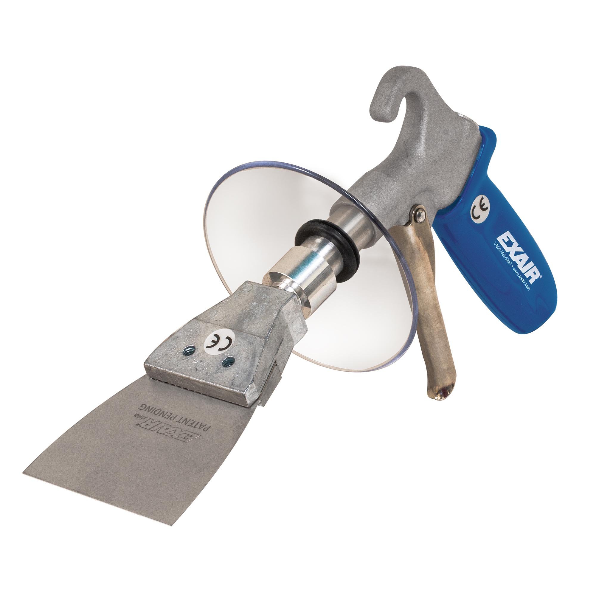 EXAIR Soft Grip Super Air Scraper™ with Model 1144 2 Inch Super Air Scraper™ and Chip Shield