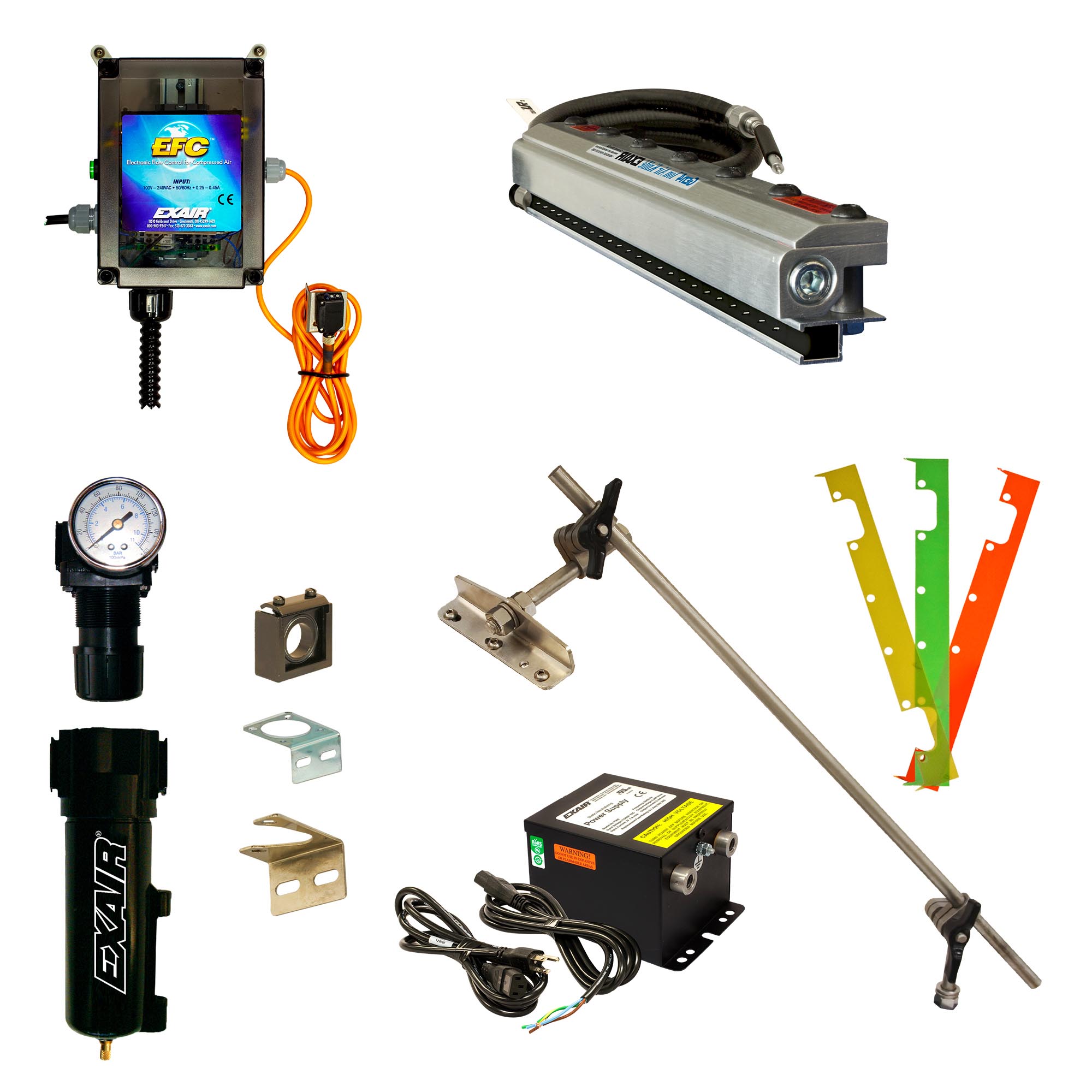 EXAIR Gen4® Deluxe Standard Ion Air Knife™ Kit