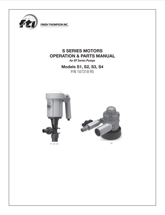 Finish Thompson S Series Motor Manual