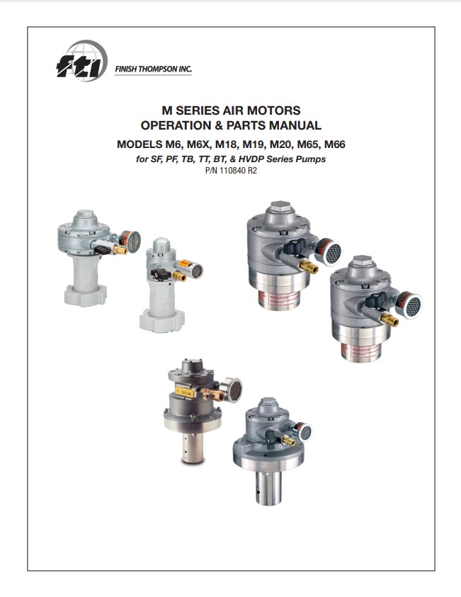 Finish Thompson M Series Air Motor Manual