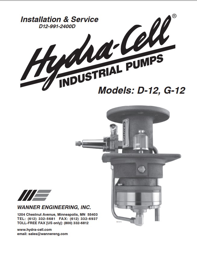 Hydra-Cell D12 /G12 Installation & Service Manual