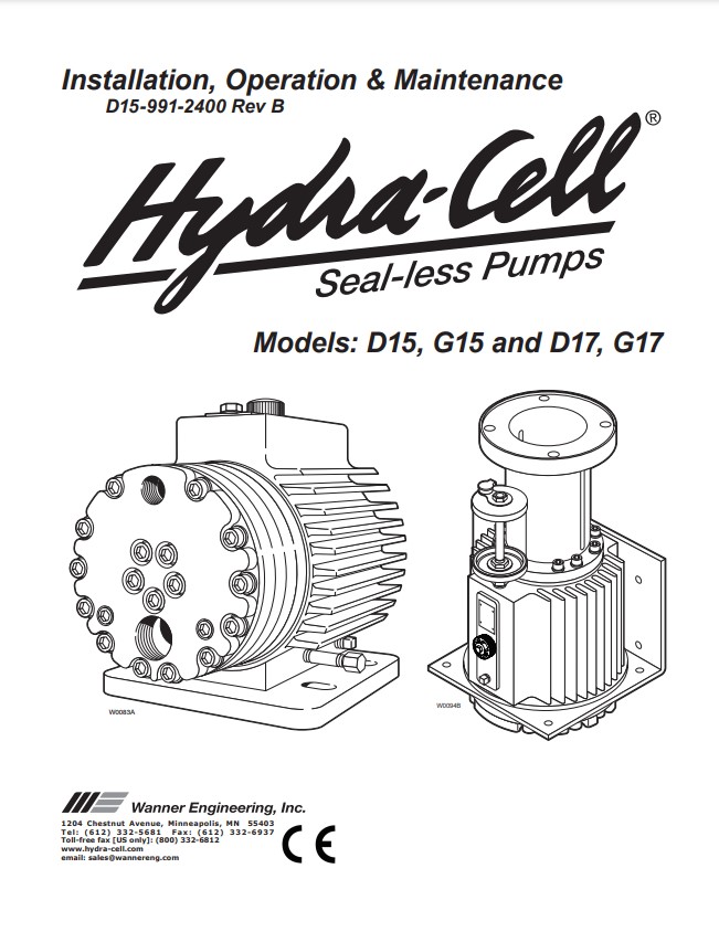 Hydra-Cell D/G-15 Installation & Service Manual