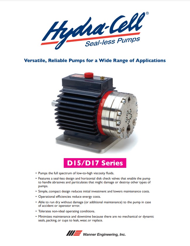 Hydra-Cell D15/D17 Specifications