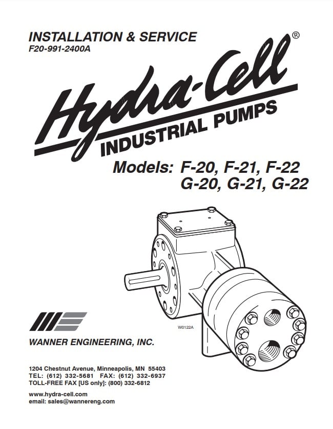 Hydra-Cell F20 / G20 Installation & Service Manual