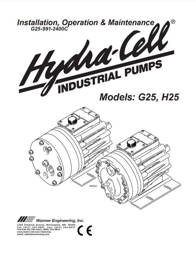 Hydra-Cell H25/G25 Installation & Service Manual