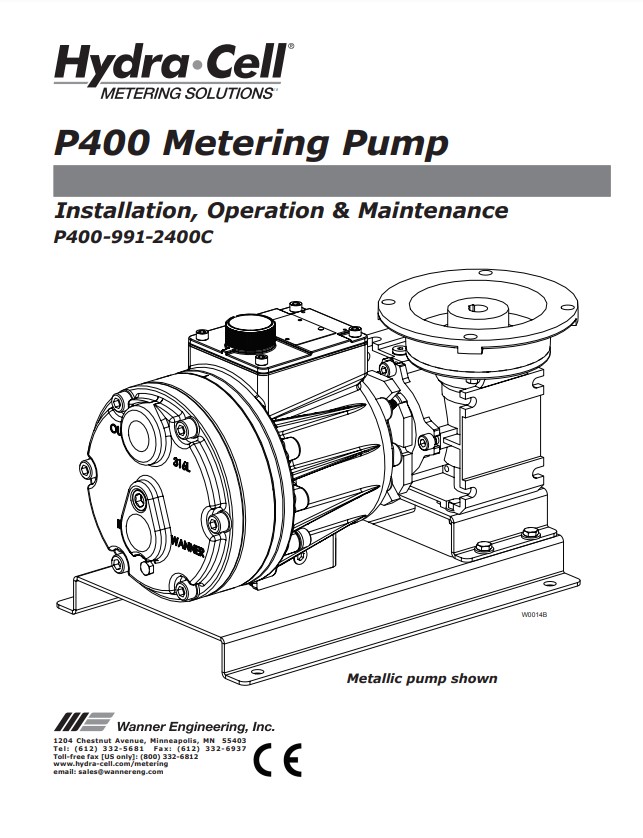 Hydra-Cell P400 Installation & Service Manual