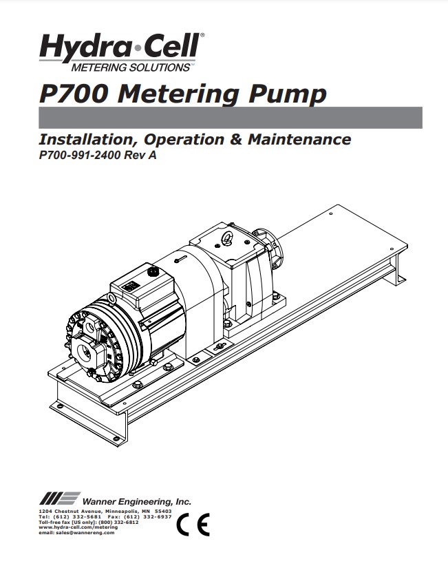 Hydra-Cell P700 Installation & Service Manual