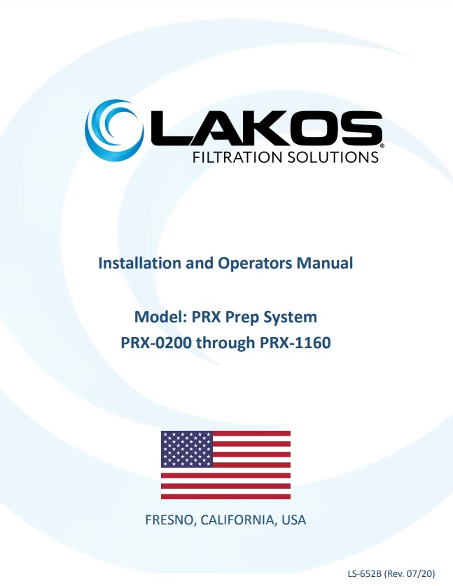 LS-652 PRX-PREP Install Guide Models 0285-1160
