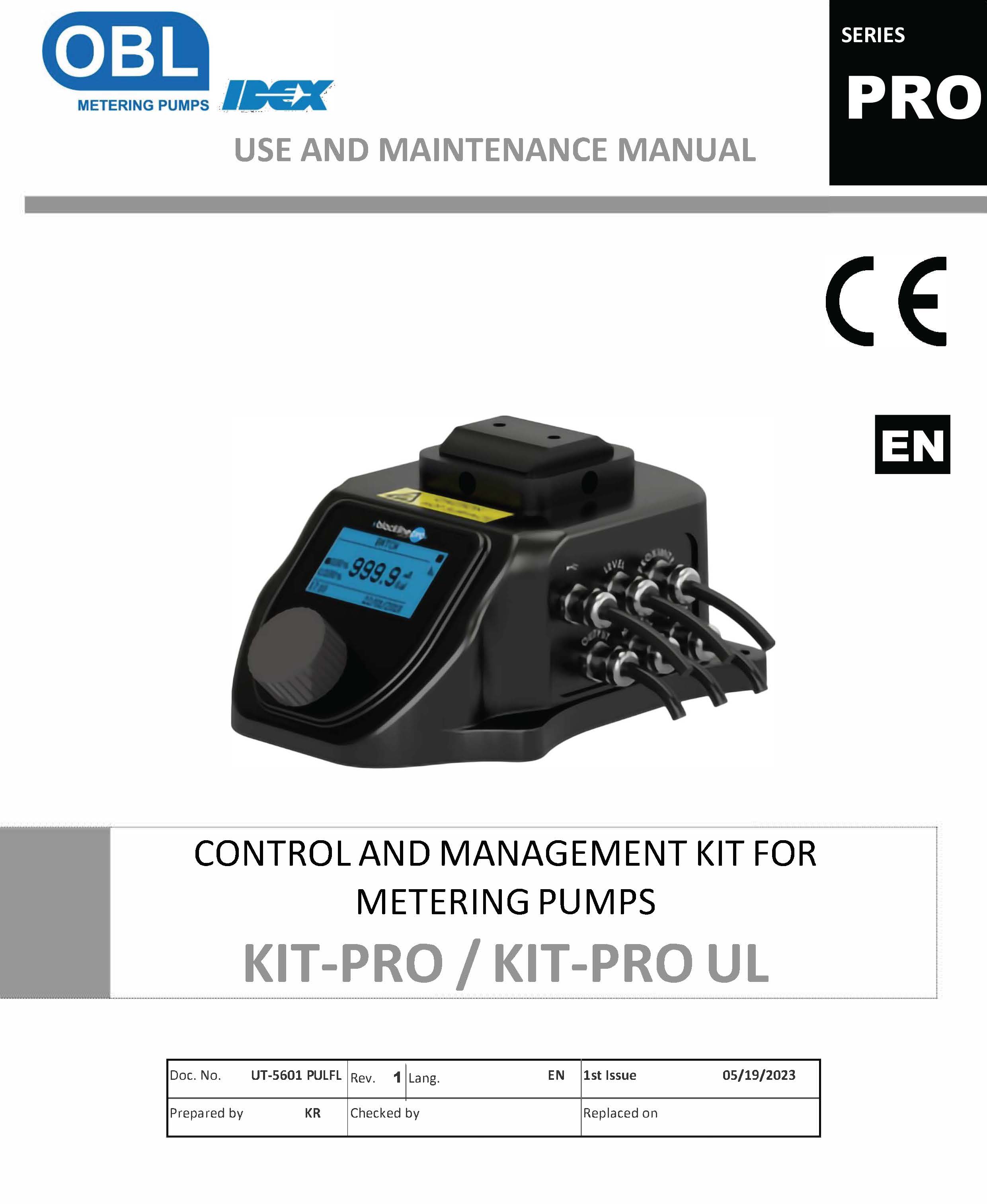 Pulsafeeder BLACKLINE Pro Manual