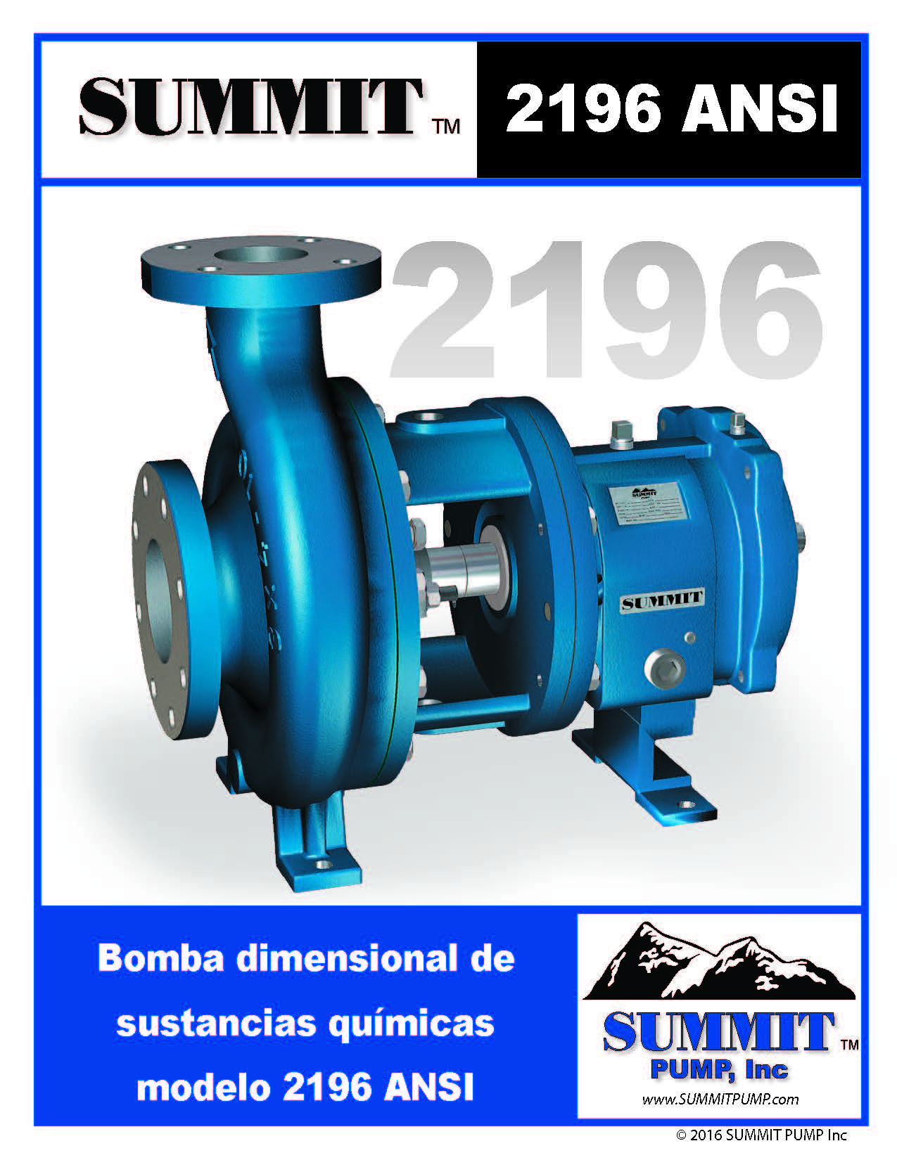 Summit 2196 ANSI Pump Brochure - Spanish