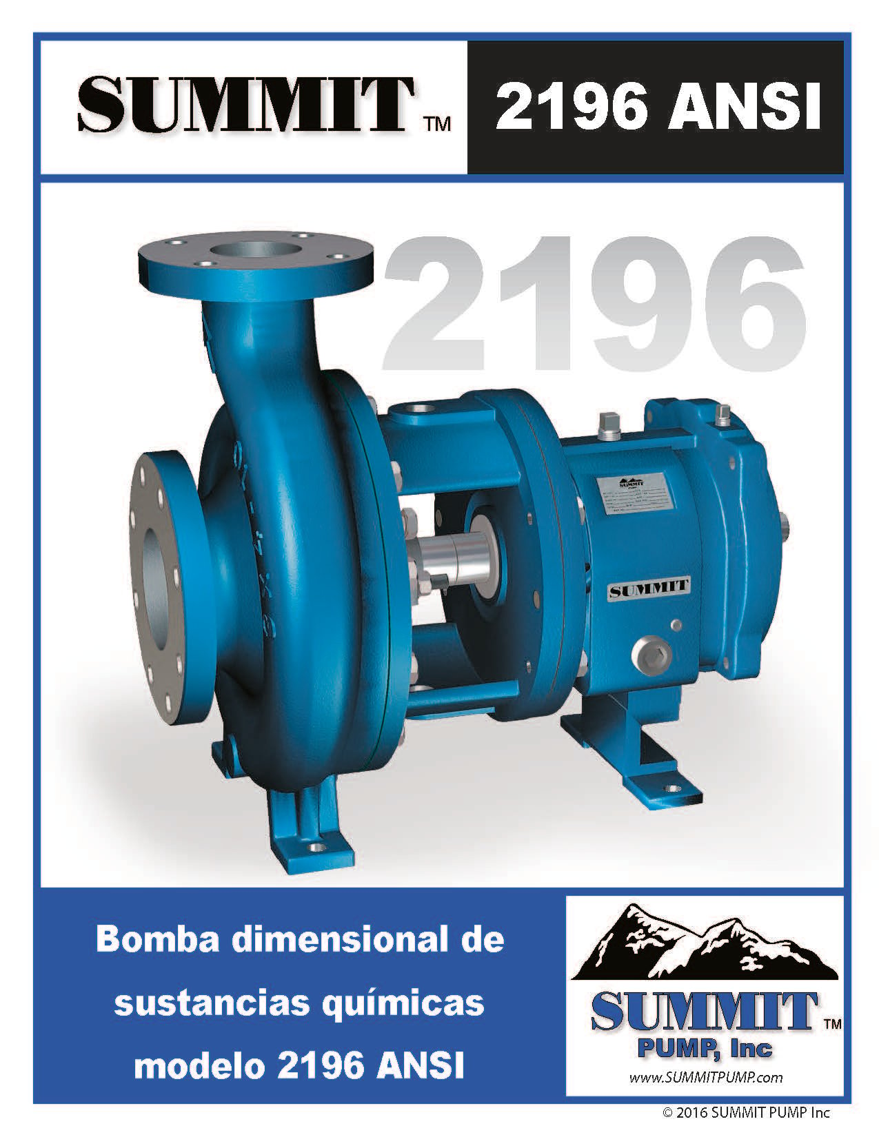 Summit 2196 ANSI Pump Brochure - Spanish