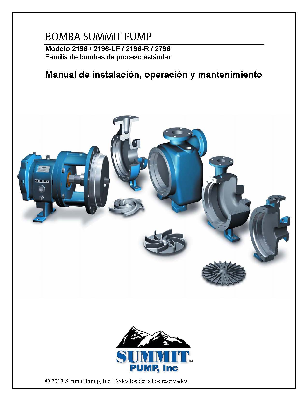 Summit 2196 ANSI Pump Manual - Spanish