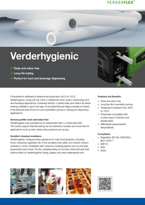Tube Verderflex Vantage 5000 Verderhygienic