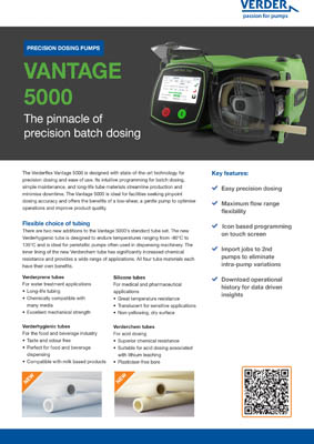 Verderflex Vantage 5000 Flyer