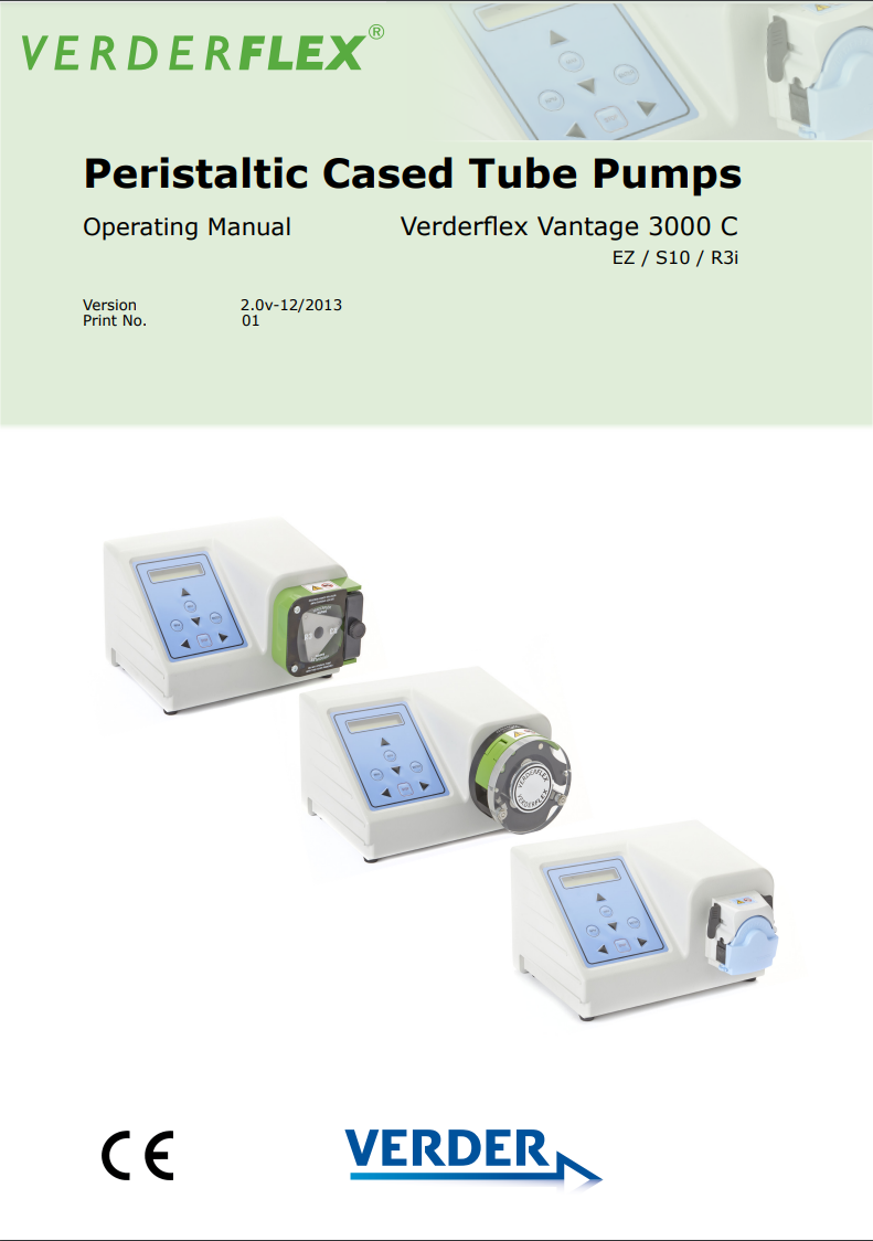 Verderflex Vantage 3000 C Manuel