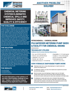 Pulsafeeder Chemical Metering System Eliminates Chemical Spills