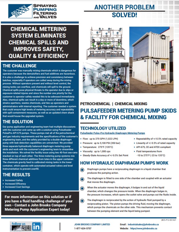 Metering Pump Skid and Chem Shack