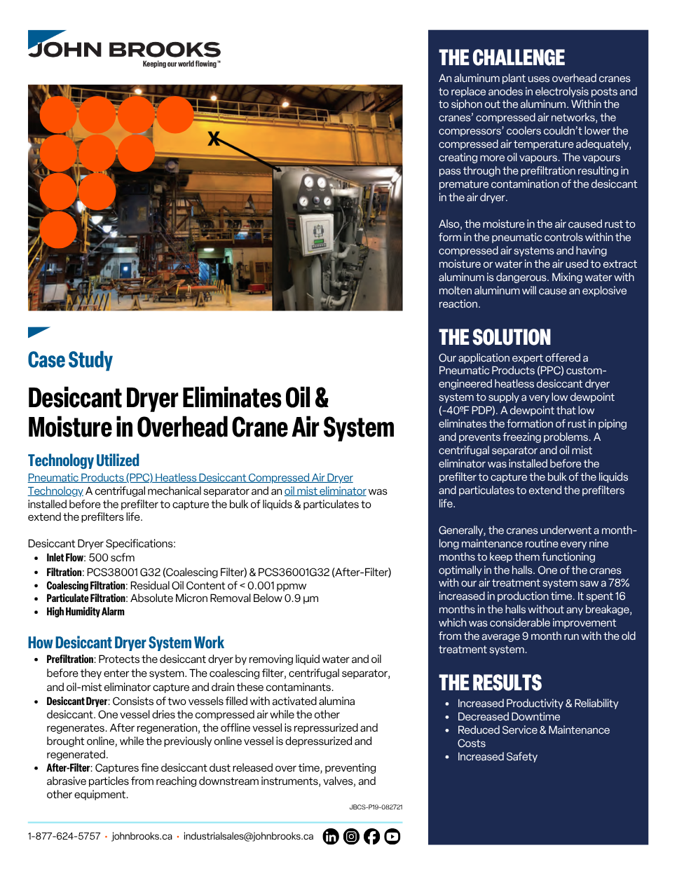 Desiccant Dryer System Improves Efficiency in Aluminum Plant