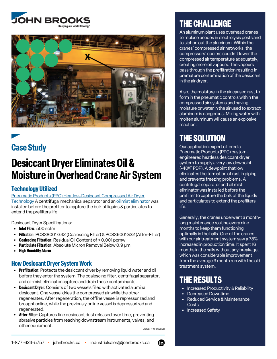 Desiccant Dryer System Improves Efficiency in Aluminum Plant