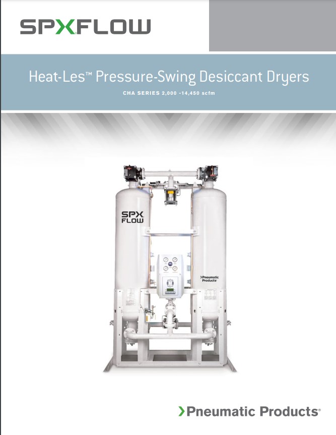 Pneumatic Products CHA Series Hetless Desiccant Air Dryers