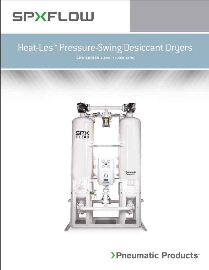 Produits pneumatiques Sécheurs d'air par adsorption Hetless série CHA