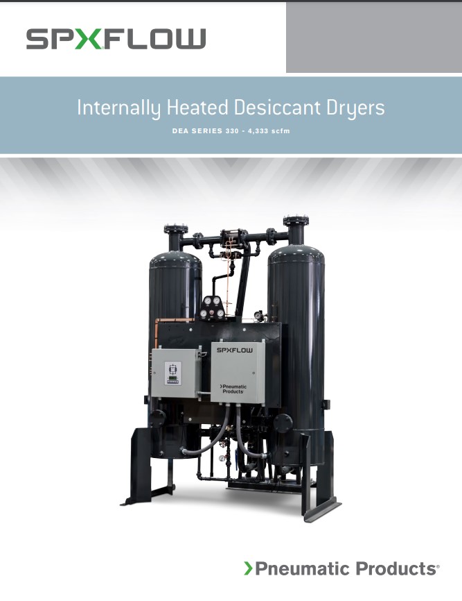 Produits pneumatiques Sécheurs d'air déshydratants chauffés série DEA