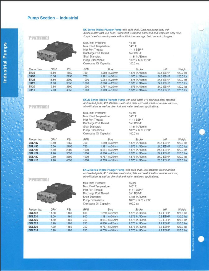 Pratisolli Plunger Pumps