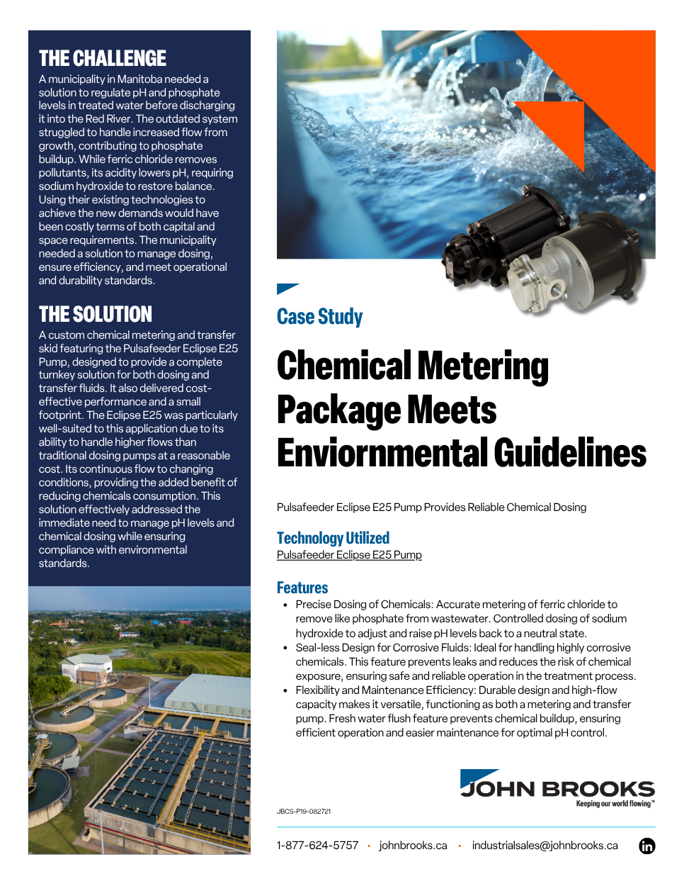 Pulsafeeder Eclipse E25 Pump Provides Reliable Chemical Dosing