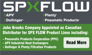 John Brooks Company is Appointed Canadian Distributor for SPX Flow Products