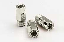 Gatewood Double Parallel Stream Stainless Tips in Stainless Steel Short Hex Shell