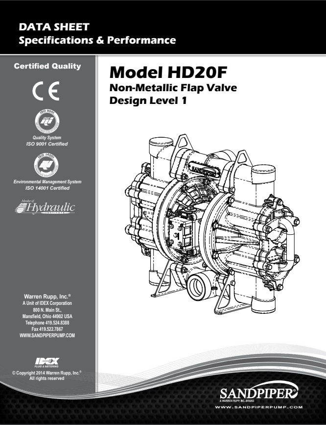 Sandpiper Pumps HD20FN DataSheet