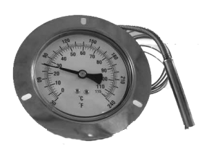 Pitanco Precision Thermometer 3 1/2 inch Front Flange