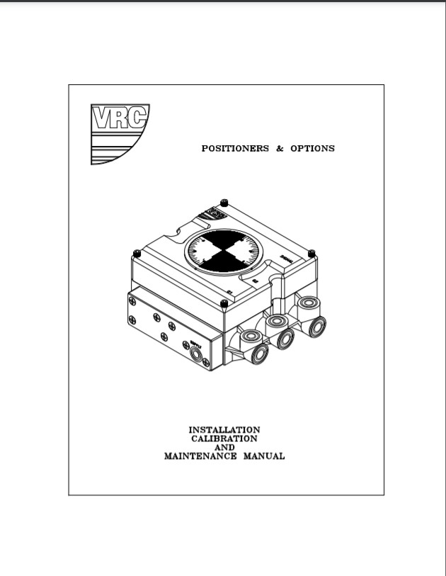 VRC Positioners Options Maintenace Manual