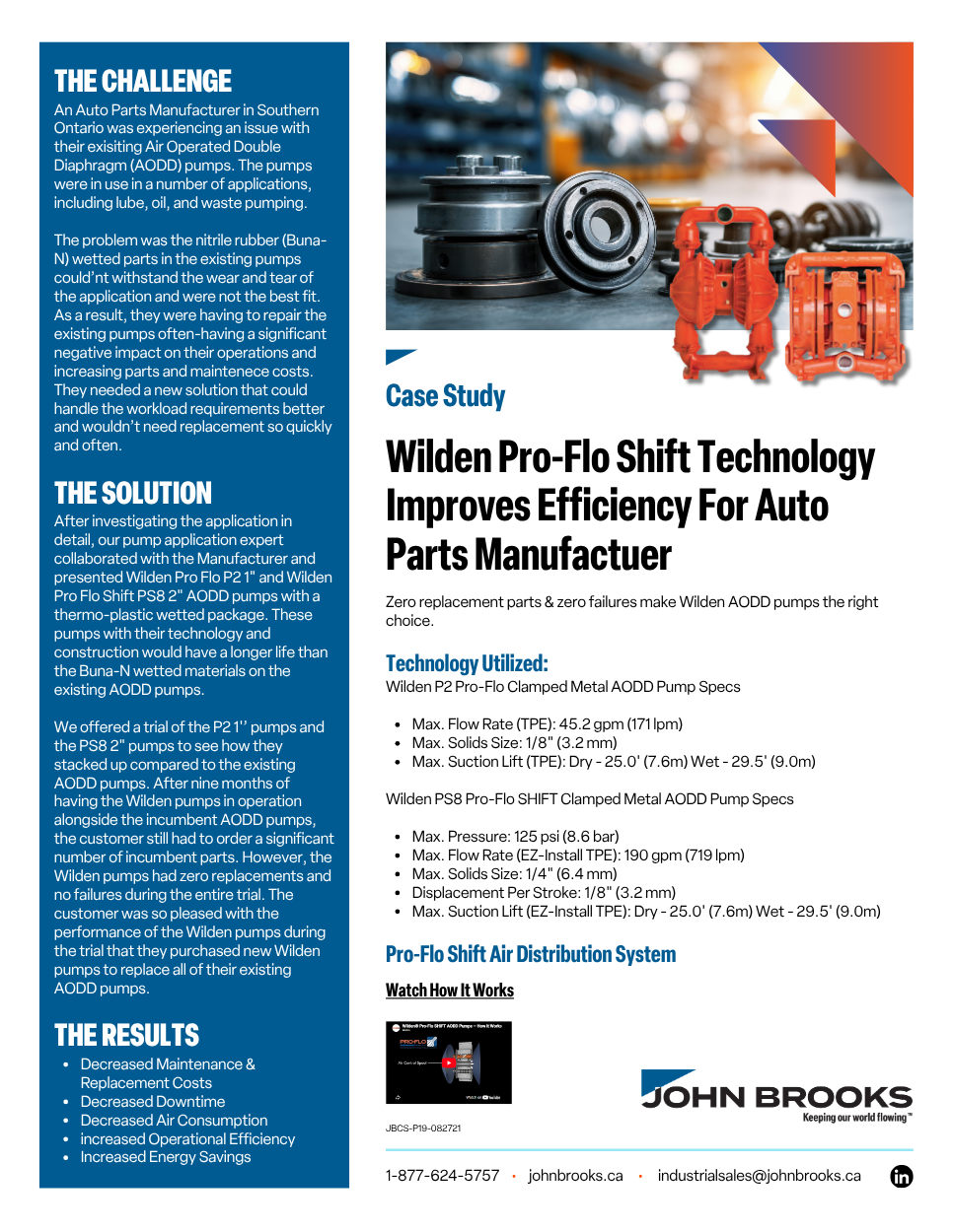 Wilden AODD Pump Technology Improves Efficiency for Auto Parts Manufacturer