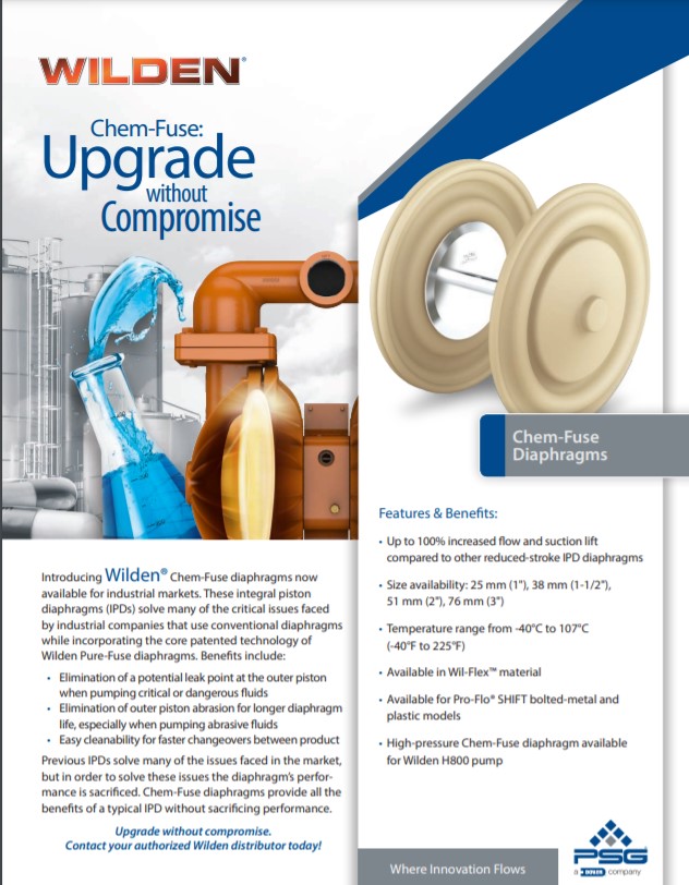 Wilden Chem Fuse Diaphragm Flyer