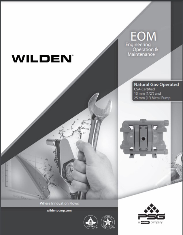 Wilden GPX1 Original Clamped Metal Pump-EOM