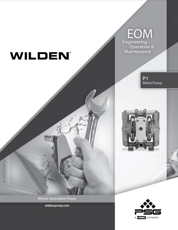 Wilden P1 Saniflo FDA Series Clamped Metal Pumps-EOM