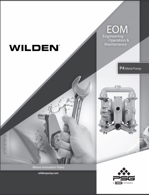 Wilden P4 Saniflo FDA Series Clamped Metal Pumps-EOM