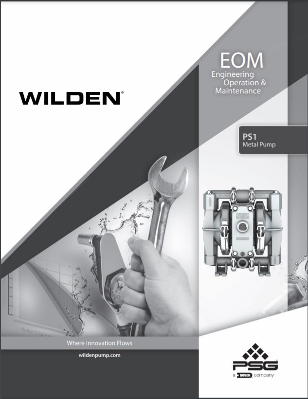 Wilden PS1 Saniflo FDA Series Clamped Metal Pumps-EOM