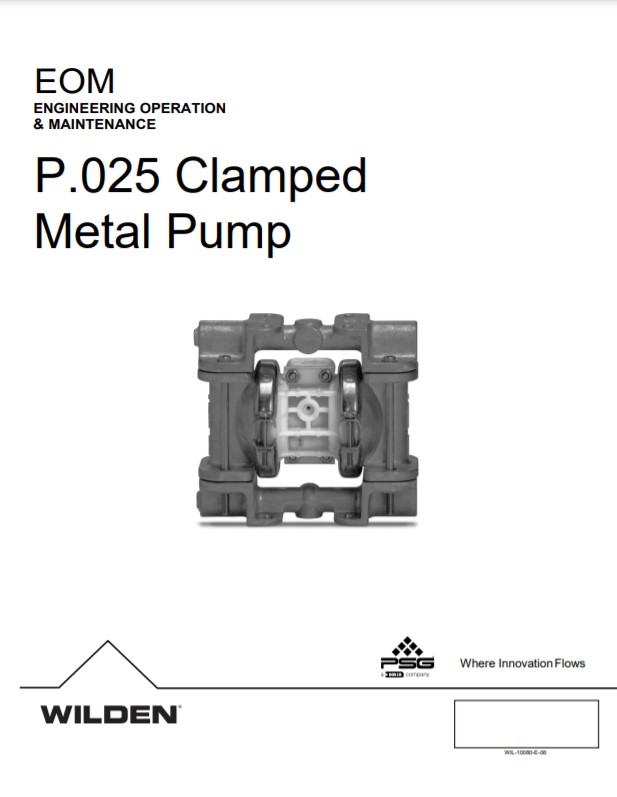 Wilden Pro-Flo P025 Clamped Metal Pump-EOM