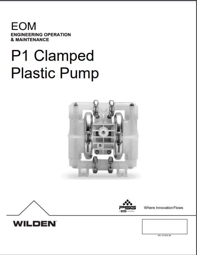 Wilden Pro-Flo P1 Clamped Plastic Pump-EOM