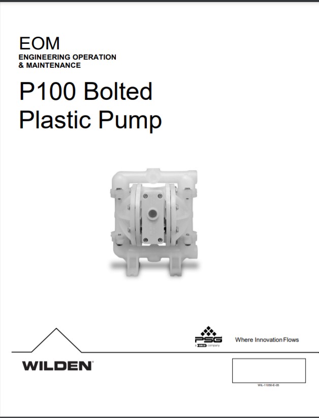 Wilden Pro-Flo P100 Bolted Plastic Pump-EOM
