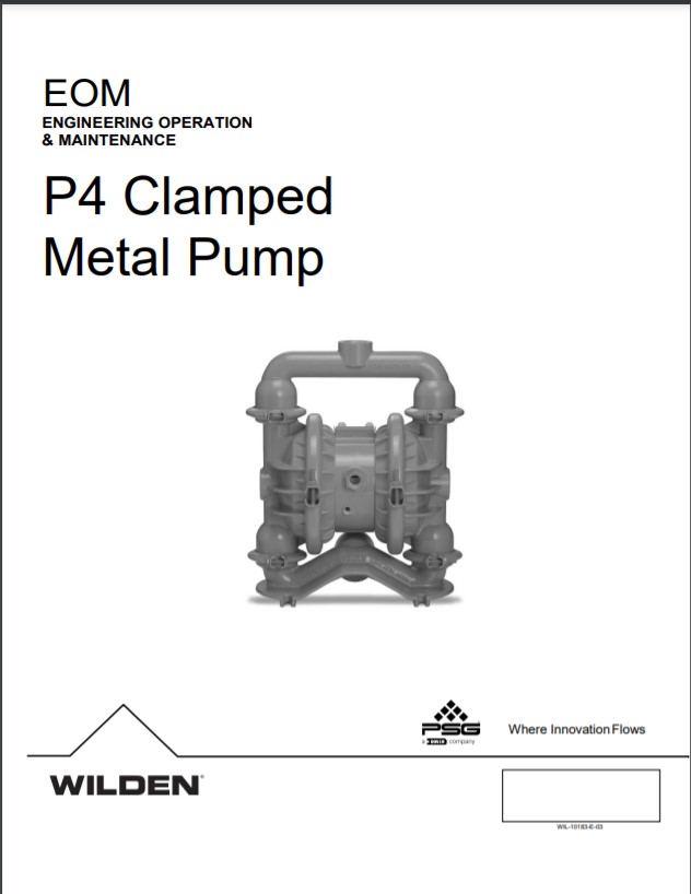 Wilden Pro-Flo P4 Clamped Metal Pump-EOM