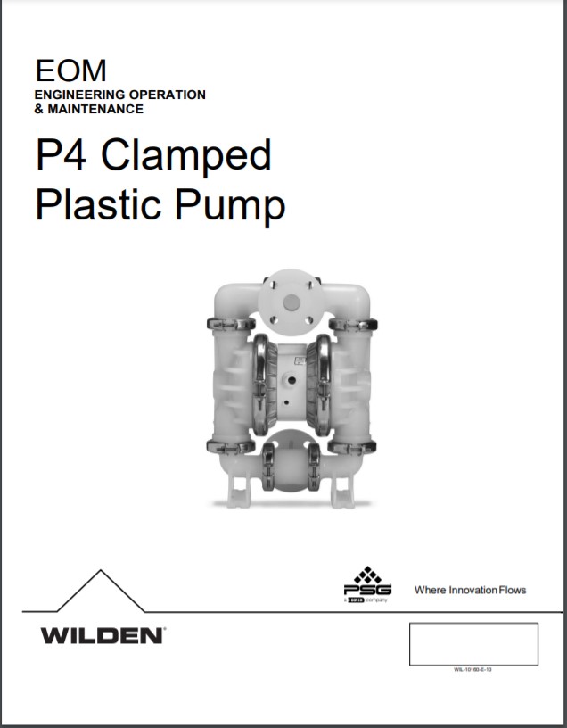 Wilden Pro-Flo P4 Clamped Plastic Pump-EOM