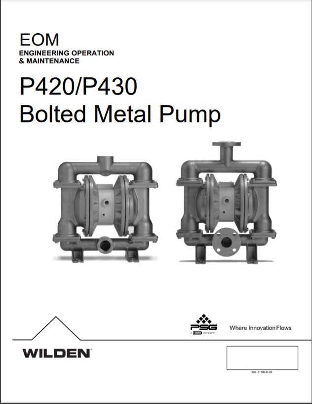 Wilden Pro-Flo P420 P430 Bolted Metal-EOM