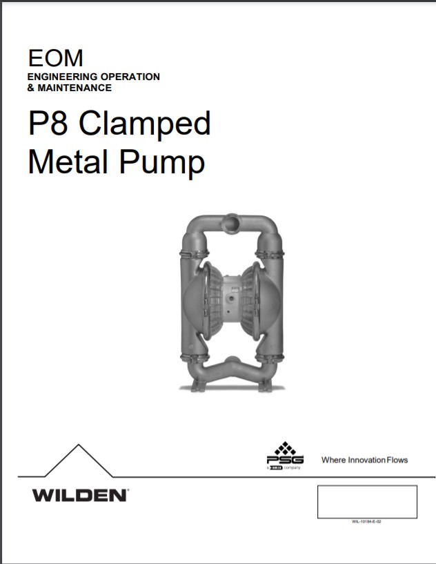 Wilden Pro-Flo P8 Clamped Metal Pump-EOM