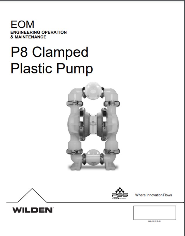 Wilden Pro-Flo P8 Clamped Plasti Pump-EOM
