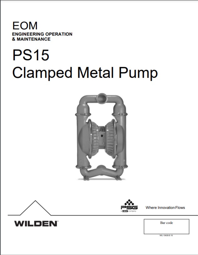 Wilden Pro-Flo Shift PS15 Clamped Metal Pump EOM