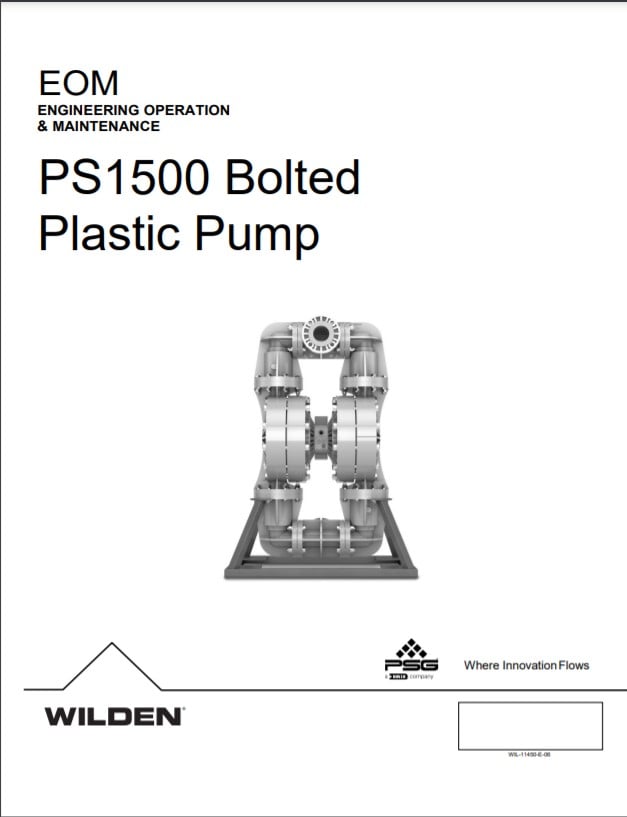 Wilden Pro-Flo Shift PS1500 Bolted Plastic AODD Pump-EOM