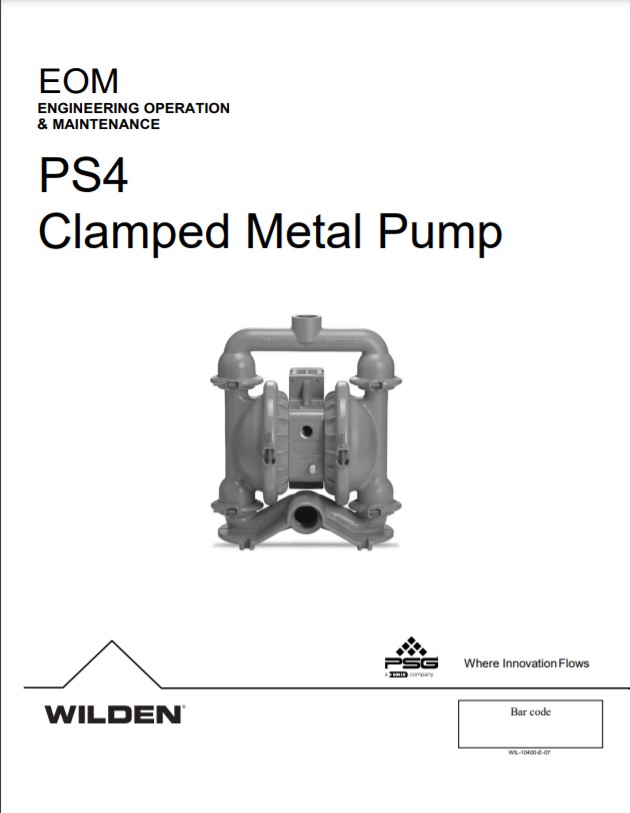 Wilden Pro-Flo Shift PS4 Clamped Metal Pump EOM